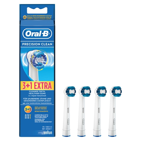 talent protest Ijsbeer Oral-B opzetborstels Precision Clean (4 stuks) Oral-B 123schoon.nl