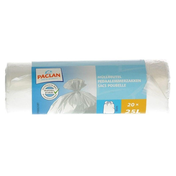 Vuilniszakken 25 Liter Stuks Paclan 123schoon Nl