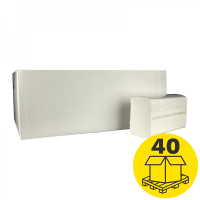 Palletvoordeel: Gevouwen handdoeken 2-laags | 1000 pakken | 123schoon huismerk | Geschikt voor Tork H2 dispenser SDR02051