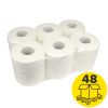 Palletvoordeel: Poetspapier 1-laags | 288 rollen | 123schoon huismerk | Geschikt voor Tork M2 dispenser SDR02060 - 1