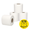 Palletvoordeel: Toiletpapier 2-laags | 576 x 4 rollen | 123schoon huismerk | Geschikt voor Tork T4 dispenser SDR02066 - 1