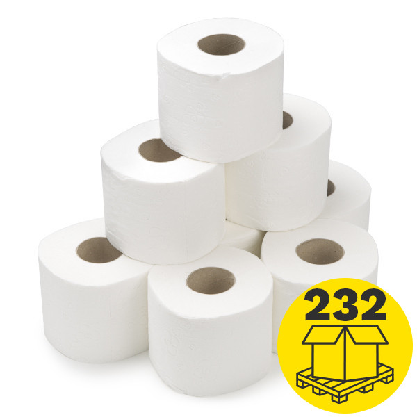 Palletvoordeel: Toiletpapier 4-laags | 232 x 8 rollen | 123schoon huismerk | Geschikt voor Tork T4 dispenser SDR02068 Palletvoordeel: Toiletpapier 4-laags | 232 x 8 rollen | 123schoon huismerk | Geschikt voor Tork T4 dispenser SDR02068 - 1