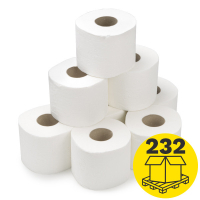 Palletvoordeel: Toiletpapier 4-laags | 232 x 8 rollen | 123schoon huismerk | Geschikt voor Tork T4 dispenser SDR02068