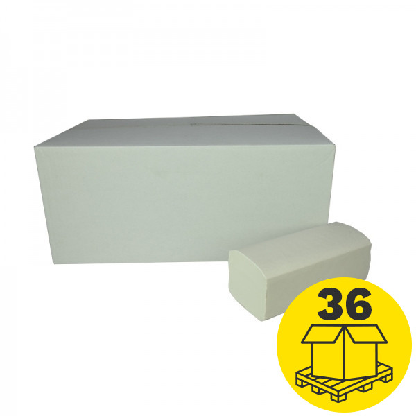 Palletvoordeel: Z-vouw handdoeken 2-laags | 720 pakken | 123schoon huismerk | Geschikt voor Tork T3 dispenser SDR02047 - 1