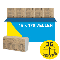 Palletvoordeel: Z-vouw handdoeken 3-laags | 540 pakken | 123schoon huismerk | Geschikt voor Tork H3 dispenser SDR02049