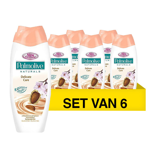Palmolive Aanbieding: 6x Palmolive Naturals bad- en douchemelk Almond (500 ml)  SPA04070 - 1