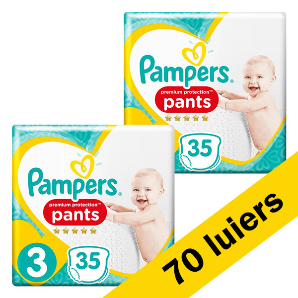 chaos Onvervangbaar Vrouw Aanbieding: Pampers Premium Protection Pants maat 3 (70 luiers) Pampers  123schoon.nl