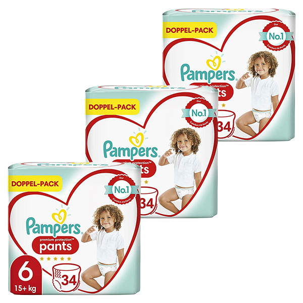 Kinderdag debat Humoristisch Aanbieding: Pampers Premium Protection Pants maat 6 (102 luiers) Pampers  123schoon.nl