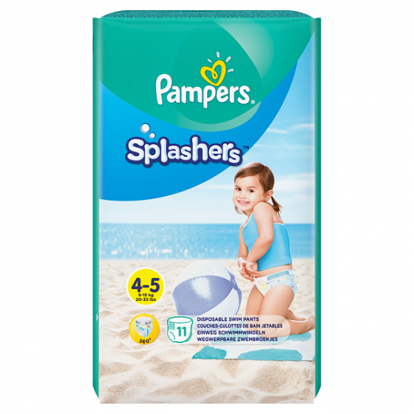 Pampers Splashers zwemluiers maat 4 (11 luiers)  SPA00164 - 1