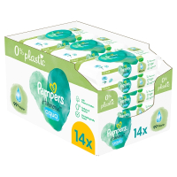 Pampers billendoekjes Harmonie Aqua | 672 doekjes | 0% plastic | 99% water (14x 48 stuks) SPA04042