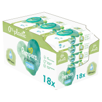 Pampers billendoekjes Harmonie Aqua | 864 doekjes | 0% plastic | 99% water (18x 48 stuks)  SPA04123