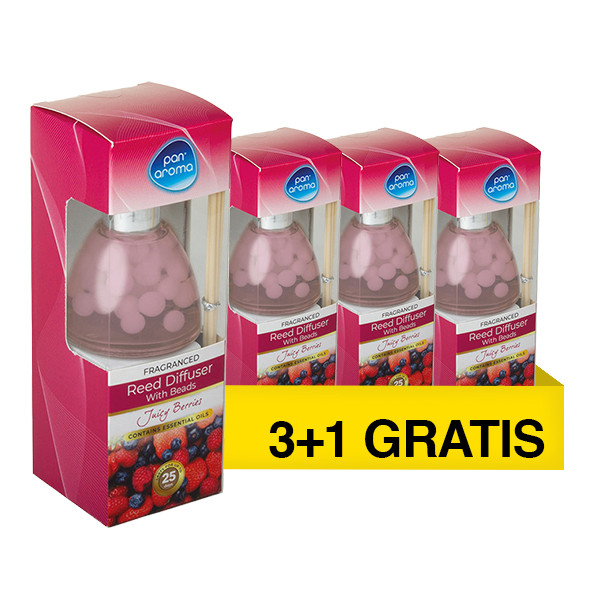 Aanbieding: Pan Aroma Dome Geurstokjes Wild Berries (4 stuks à 50 ml) SPA04513 - 1