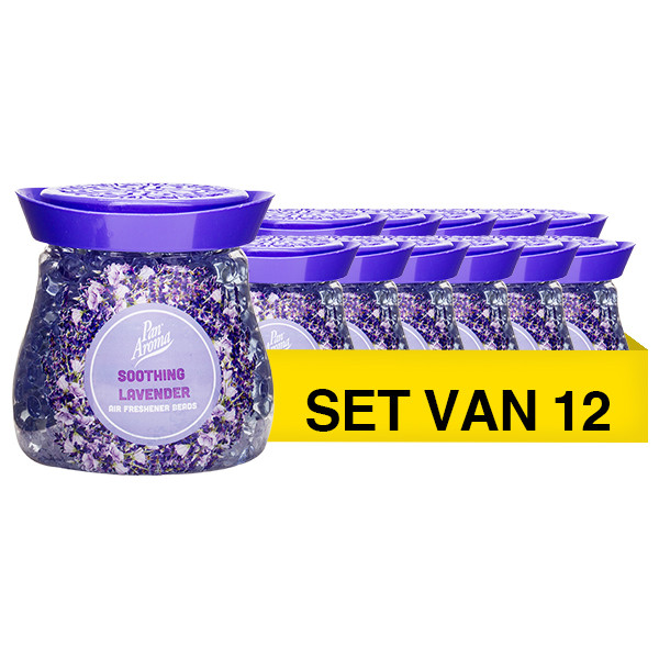 Aanbieding: Pan Aroma Gel Geurparels Lavendel (12 stuks à 280 gram) SPA04233 - 1
