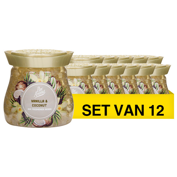 Aanbieding: Pan Aroma Gel Geurparels Vanille & Kokos (12 stuks à 280 gram) SPA04231 - 1