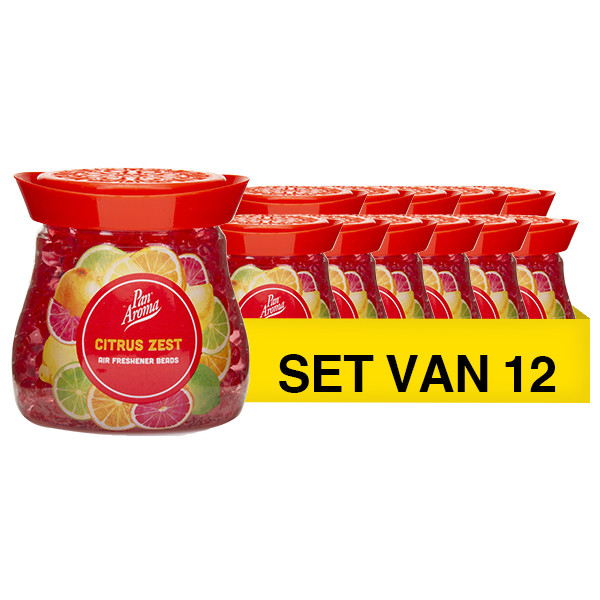 Aanbieding: Pan Aroma Gel Geurparels met Citrusgeur (12 stuks à 280 gram) SPA04229 - 1