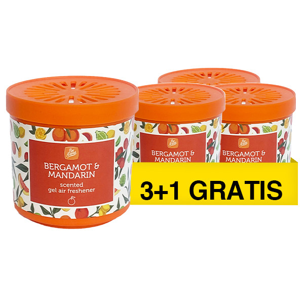 Aanbieding: Pan Aroma Gel Luchtverfrisser Bergamot & Mandarin 190 ml (3+1 gratis) SPA04347 - 1