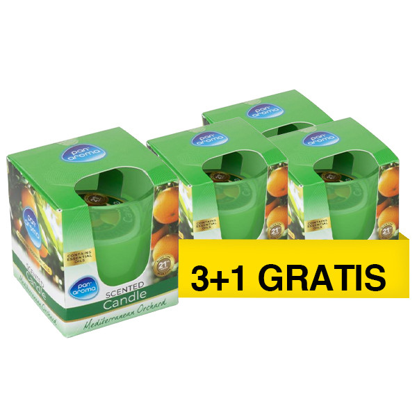 Aanbieding: Pan Aroma Geurkaars Mediterranean Orchard 265 g (3+1 gratis) SPA04371 - 1
