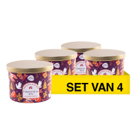 Aanbieding: Pan Aroma Geurkaars Met Deksel Christmas Joy 230 g (3+1 gratis) SPA04472