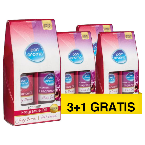 Aanbieding: Pan Aroma Geurolie Juicy Berries & Pink Orchid 10 ml (3+1 gratis) SPA04365 - 1
