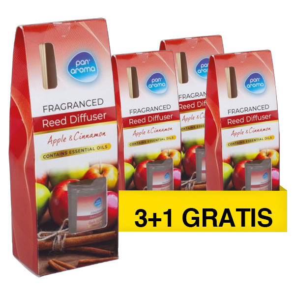 Aanbieding: Pan Aroma Geurstokjes Apple & Cinnamon (4 stuks à 30 ml) SPA04307 - 1