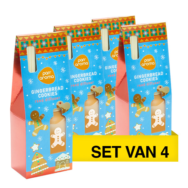 Aanbieding: Pan Aroma Geurstokjes Gingerbread Cookies (4 stuks à 50 ml) SPA04492 - 1