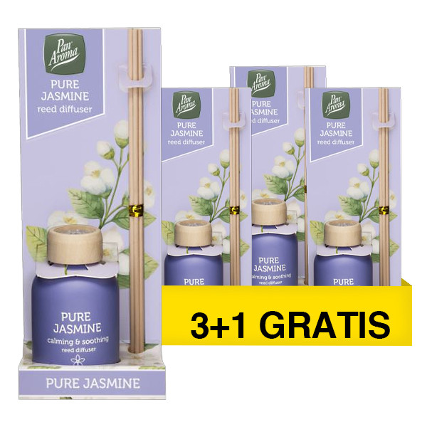Aanbieding: Pan Aroma Geurstokjes Pure Jasmine (4 stuks à 50 ml) SPA04327 - 1