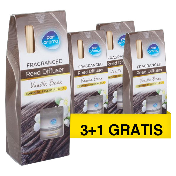 Aanbieding: Pan Aroma Geurstokjes Vanilla Bean 30 ml (3+1 gratis) SPA04303 - 1