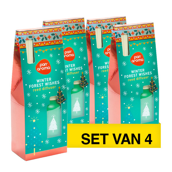 Aanbieding: Pan Aroma Geurstokjes Winter Forest Wishes (4 stuks à 50 ml) SPA04494 - 1