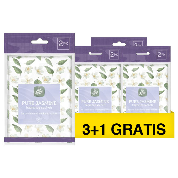 Aanbieding: Pan Aroma Geurzakjes Jasmine 2 stuks (3+1 gratis) SPA04343 - 1