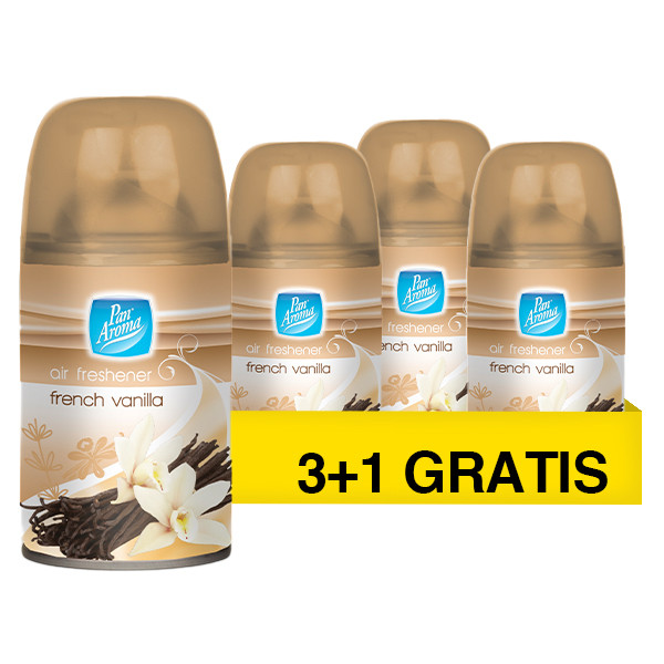 Aanbieding: Pan Aroma Luchtverfrisser French Vanilla Navulling (4 stuks à 250 ml) SPA04419 - 1