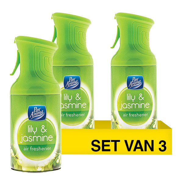 Aanbieding: Pan Aroma Luchtverfrisser Lily & Jasmine Spray (3 stuks à 250 ml) SPA04505 - 1
