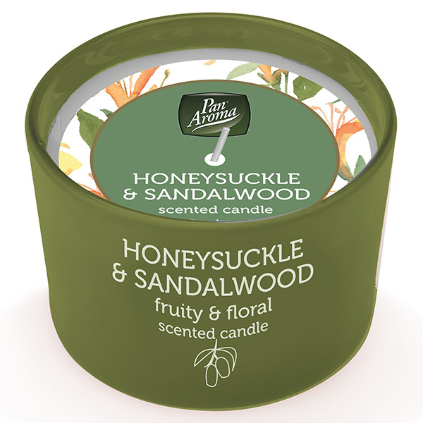 Pan Aroma Geurkaars Honeysuckle & Sandalwood (85 g) SPA04442 - 1