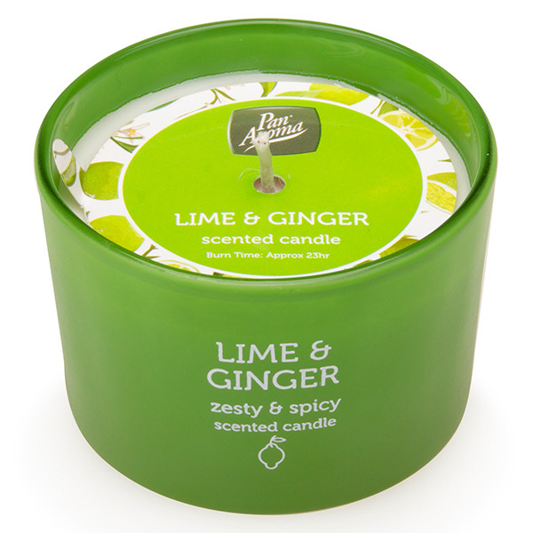 Pan Aroma Geurkaars Lime & Ginger (85 g) SPA04332 - 1