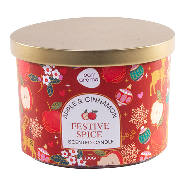 Pan Aroma Geurkaars Met Deksel Festive Spice (230 g) SPA04473 - 1