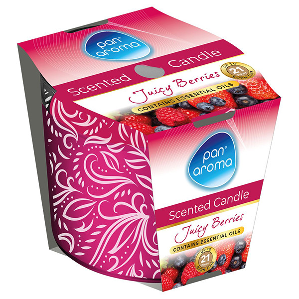 Pan Aroma Geurkaars Met Opdruk Juicy Berries (250 g) SPA04278 - 1
