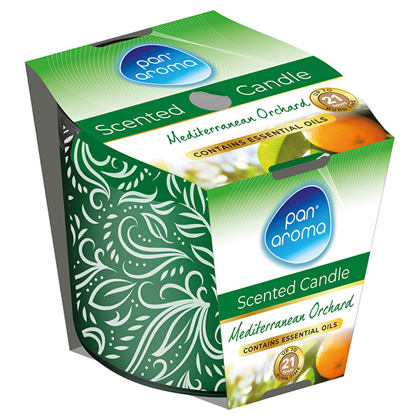 Pan Aroma Geurkaars Met Opdruk Mediterrnean Orchard  (250 g) SPA04372 - 1