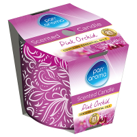 Pan Aroma Geurkaars Met Opdruk Pink Orchid (250 g) SPA04376