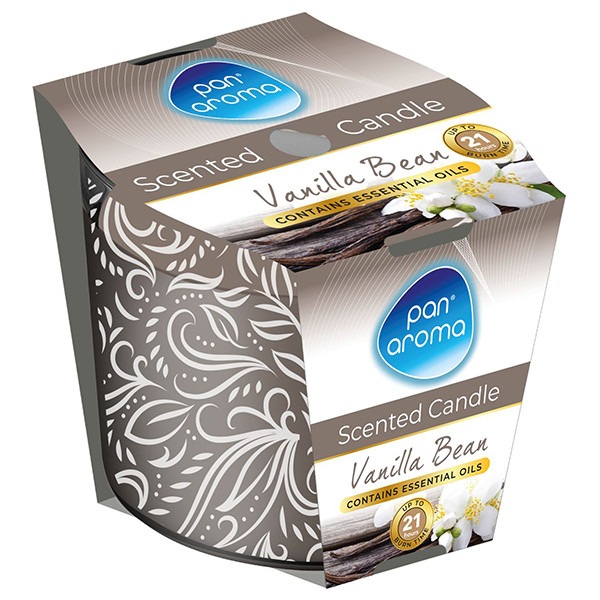 Pan Aroma Geurkaars Met Opdruk Vanilla Bean (250 g) SPA04276 - 1