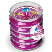 Pan Aroma Geurkaars in Geribde Glazen Pot | Pink Orchid | 270 g SPA04390