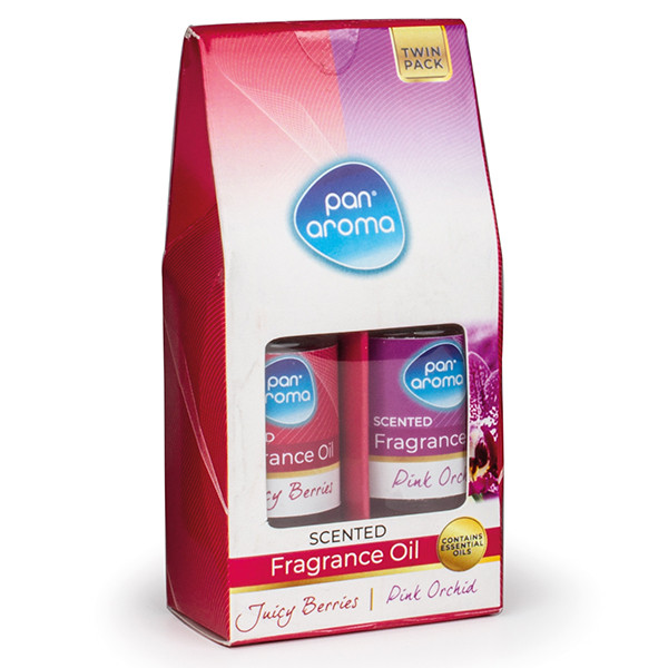 Pan Aroma Geurolie Juicy Berries & Pink Orchid (2 stuks à 10 ml) SPA04364 - 1