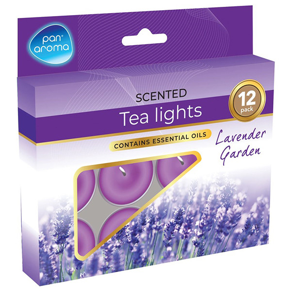 Pan Aroma Lavender Garden Waxinelichtjes (12 stuks) SPA04354 - 1