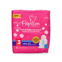 Papillon Maandverband Nacht Maxi Met Vleugeltjes Maat 3 (8 stuks)  SPA04194