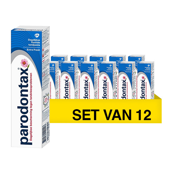 Parodontax Aanbieding: 12x Parodontax Extra Fresh tandpasta (75 ml)  SPA04078 - 1