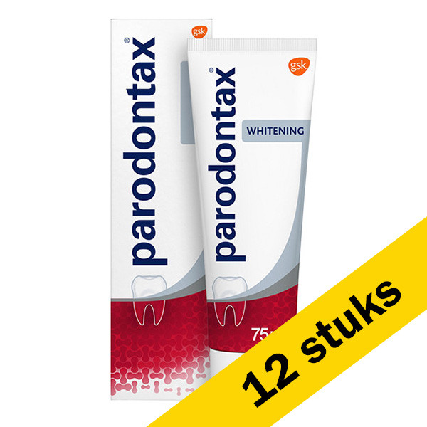 Dekking Eindeloos in stand houden Aanbieding: 12x Parodontax Whitening tandpasta (75 ml) Parodontax  123schoon.nl