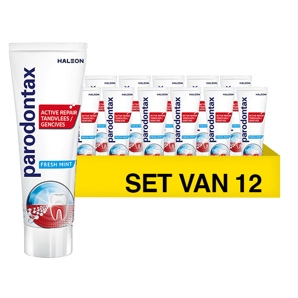 Parodontax Aanbieding: Parodontax Active Repair Freshmint tandpasta (12 stuks à 75 ml)  SPA04221 - 1