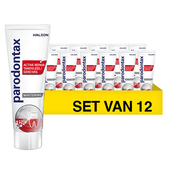 Parodontax Aanbieding: Parodontax Active Repair Whitening tandpasta (12 stuks à 75 ml)  SPA04223 - 1