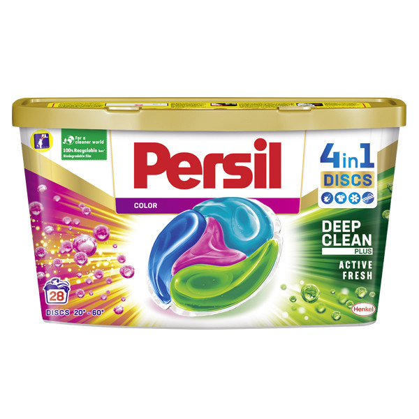 Persil  4in1 Discs wascapsules Deep Clean Plus Color - Active Fresh (28 wasbeurten)  SPE00060 - 1