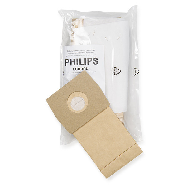 Philips London papieren stofzuigerzakken 10 zakken + 1 filter (123schoon huismerk)  SPH01023 - 1