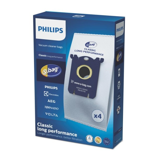 Philips S-bag Classic long performance 4 zakken (origineel)  SPH01010 - 1
