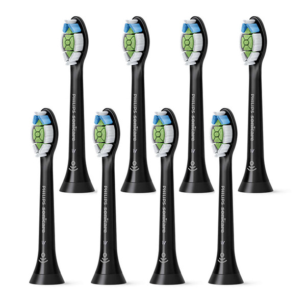 Philips Sonicare opzetborstels W2 Optimal White (8 stuks, zwart)  SPH00056 - 1